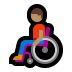 👨🏽‍🦽 man in manual wheelchair: medium skin tone display on Windows